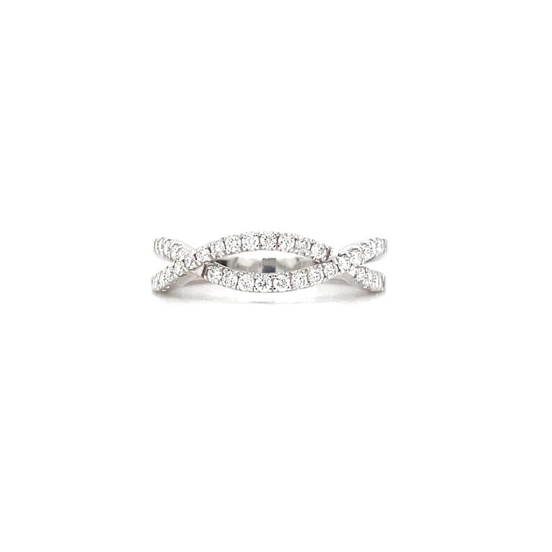 35-stone sparkling band in 14K white gold